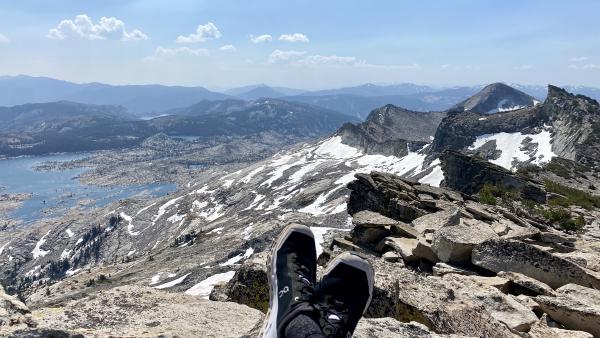 Looking out from the top of Mt. Price