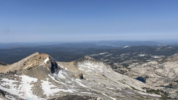 Looking out from the top of Mt. Price