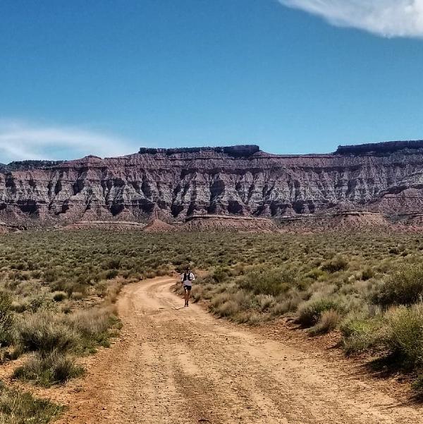 Leading the 100-mile race