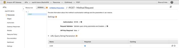 AWS API Gateway Settings